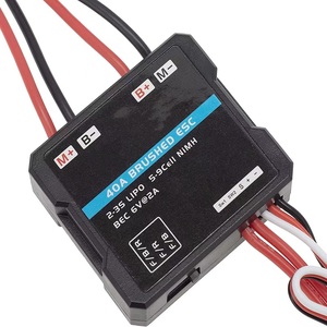 Электрический регулятор скорости электродвигателя 40A Brushed ESC 6-12,6 в для радиоуправляемых автомобилей 1/24