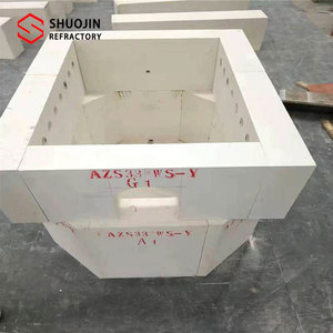อิฐไฟร์เซอร์คอนคอรันดัมประสิทธิภาพสูงอิฐทนไฟเผาด้วย SiO2ขึ้นรูป - Product Image 4