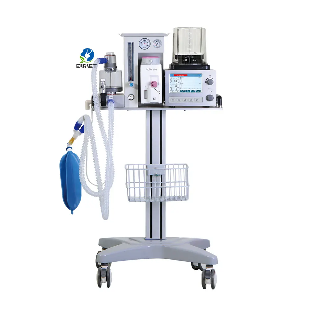 Instrumento veterinario portátil EUR PET, vaporizador y ventilador de alta precisión, dispositivo para anestesia animal para gatos y perros