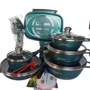 Dessini23pcs調理器具セットMaifanストーンダイキャスト調理器具セットキッチン用強化ガラス蓋付き焦げ付き防止ポット - Product Image 4