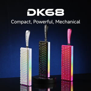 Eweadn Dk68 68% Không Dây Bàn Phím Cơ Khí Tri Chế Độ Bluetooth 2.4G RGB Backlit Tùy Chỉnh Nhỏ Gọn Bàn Phím Chơi Game - Product Image 2