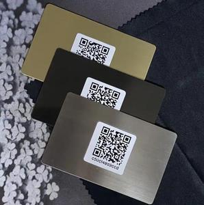 空白金属EMV Visa信用卡黄铜银行卡不锈钢EMV借记卡带4442 4428芯片插槽和磁条