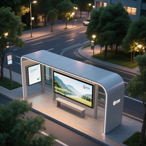 Cosun dừng xe buýt nơi trú ẩn cổng trạm quảng cáo biển báo và hiển thị ngoài trời hộp đèn nhỏ de trạm xe buýt - Product Image 5