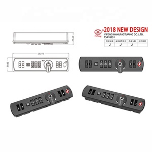 3 haneli girinti TSA fermuar kilidi çift çektirme - Product Image 4
