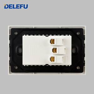 DELEFU巴西标准墙壁智能开关，带usb-c钢化玻璃面板，适合家庭使用 - Product Image 6