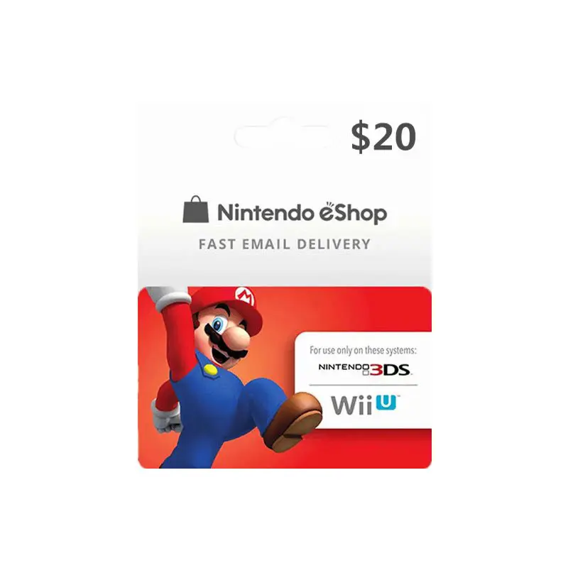 NS Nintendo eShop abd anahtarı şarj edilebilir kart için $20