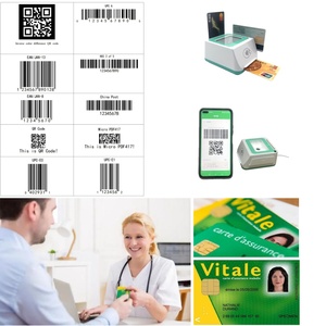 1D 2D <strong>QR</strong> <strong>Code</strong> Barcode Scanner Medical Card NFC Rfid Credit Card Reader F600 - Product Image 3