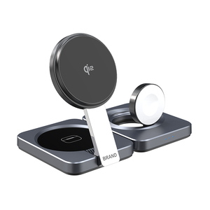 แท่นชาร์จไร้สายแบบ3 in 1 Qi2แม่เหล็กพับได้อุปกรณ์เทคสำหรับ Apple - Product Image 4