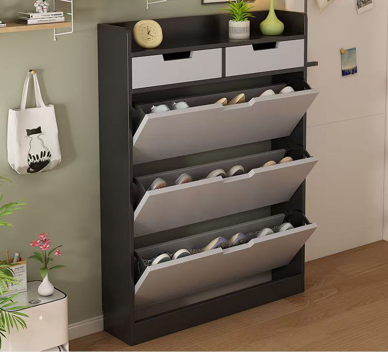 2-Drawer+single flip-door+ Gray
