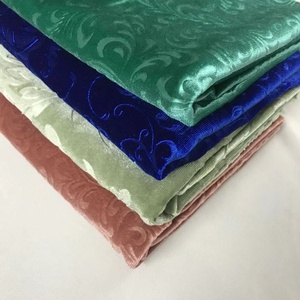 韩版金丝绒压花面料100% 涤纶抽象图案家用纺织品沙发套鞋旗袍服装