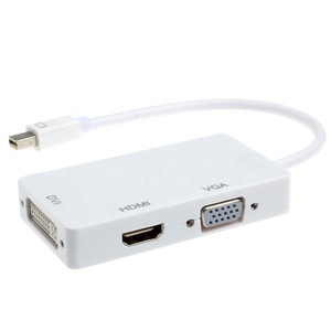 Adaptador 3 en 1 Mini DP a HDMI VGA DVI, convertidor Universal de Mini Displayport a HDMI/VGA/DVI - Product Image 1