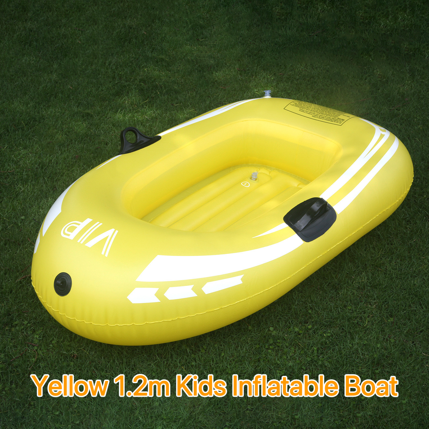 Yellow-1.2m kids inflatable boat
