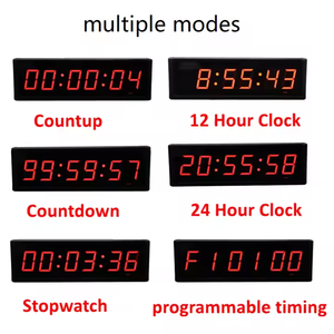 Es orologio portatile ricaricabile a LED con Display digitale da 2.3 pollici Timer elettrico conto alla rovescia con pulsante cablato telecomando - Product Image 4