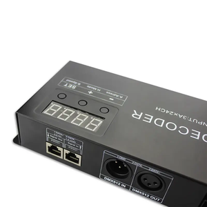 DMX512 3CH 4CM 24CH 30CH decodificador ws2811 ws2812b pixel RGB rgbw LED tira de iluminación DMX controlador DMX512