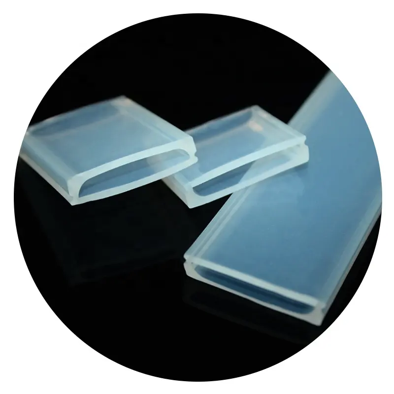Copertura flessibile in silicone impermeabile per uso alimentare striscia led buona guaina in silicone resistente agli urti per striscia led