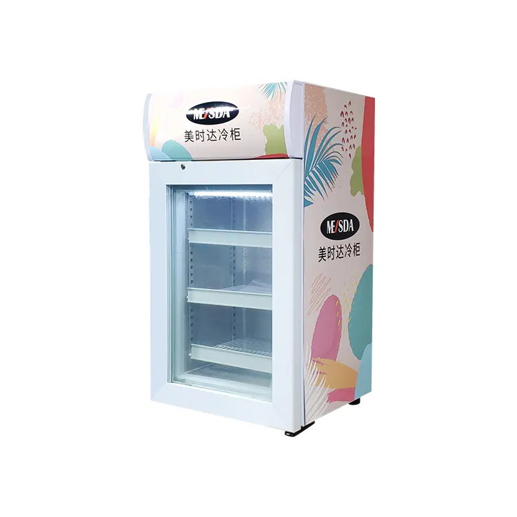 Meisda SD50B 50L Congelador de pantalla de temperatura única Venta caliente Congelador de paletas de helado para uso en bares y hoteles