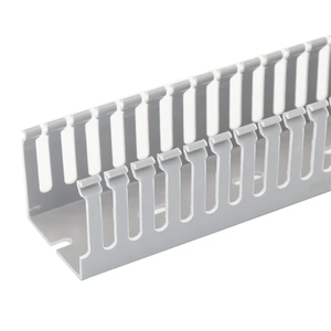 Electrical Plastic Busbar <strong>Trunking</strong> Closed Slot Cabling Routing Pvc Insulated Cable Duct Pvc Plastic <strong>Trunking</strong> - Product Image 1