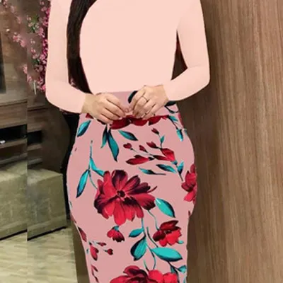 Alibaba Hot Sales Fashion Women Floral Maxi Dress Party Dresses Women Summer Beach Long Skirt Women Flower Casual Clothes Dresses