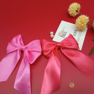 Wholesale Custom 196 Colors 100 Yard Single Face Plain <strong>1</strong> <strong>1</strong>/2 Inch 100% Polyester Silk <strong>Satin</strong> <strong>Ribbons</strong> 38mm <strong>Pink</strong> - Product Image 3