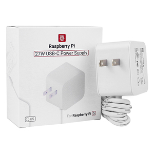 Official <strong>Raspberry</strong> <strong>Pi</strong> 27W USB-C <strong>Power</strong> Supply 5.1V 5A EU US UK Plug <strong>Power</strong> Adapter for <strong>Raspberry</strong> <strong>Pi</strong> 5 Compatible for PD Charging - Product Image 1