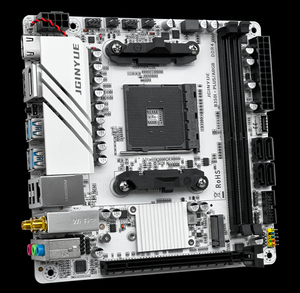 Jginyue เมนบอร์ด B350i PLUS AM4 ARGB Mini ITX รองรับ AMD Ryzen 2000-4000ซีรีส์ (5600X) ซีพียูแรม DDR4เดสก์ท็อปพีซีที่มี WIFI - Product Image 3