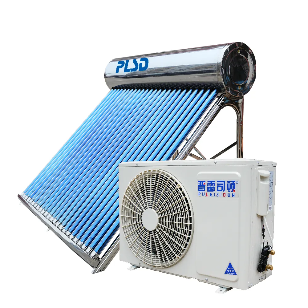 ODM OEM proveedor caliente 100L 200L compacto presurizado residencial barato 5-6 personas tubo de vacío de vidrio presión calentador de agua solar