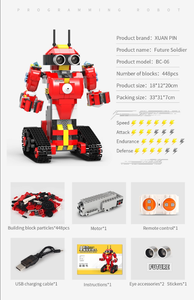 Intelligent Block Set RC <strong>Programming</strong> <strong>Robot</strong> Educational Smart <strong>Remote</strong> <strong>Control</strong> DIY <strong>Robot</strong> Model Building Bricks Toys for Kids - Product Image 5