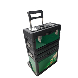 专业手推车工具箱硬塑料可堆叠可移动抽屉工具车橱柜带轮子工具箱 - Product Image 2