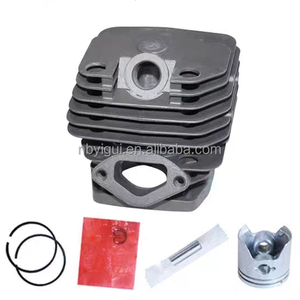 Benzinli 5200 52cc piston 5800 parçaları silindir takma için piston 45mm ile zincirli testere yedek parça benzinli zincirli testere silindir kafası
