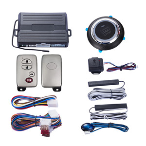 Easy <strong>Install</strong> Remote Starter Keyless Entry System Car <strong>Push</strong> <strong>Button</strong> Engine <strong>Start</strong> Stop Encendido Auto Boton PKE Car Alarm Security - Product Image 1