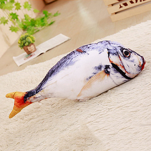 Juguete interactivo para mascotas, 12 tipos de peces a elegir, hierba gatera, pescado flexible de peluche - Product Image 6