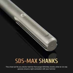 SDS最大凿子套装 | 平凿、点凿、缩放凿子锤钻工具套装，用于瓷砖砌筑混凝土砖石工程 - Product Image 6