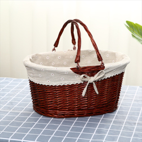 Round brown daisy cloth