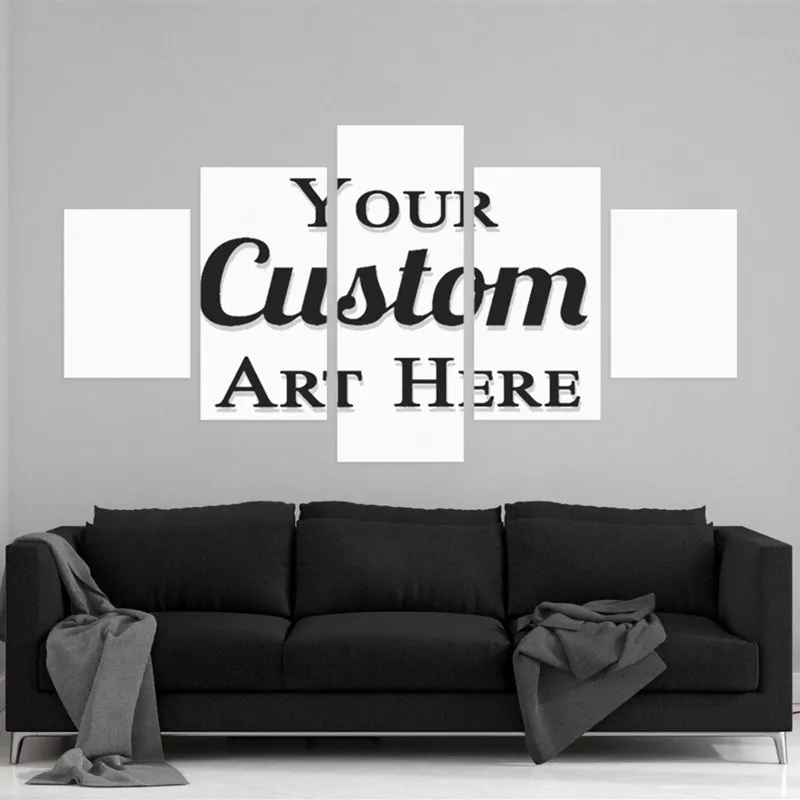 Customized 4 3 2 panel wall art poster 5 panel canvas wall art print painting