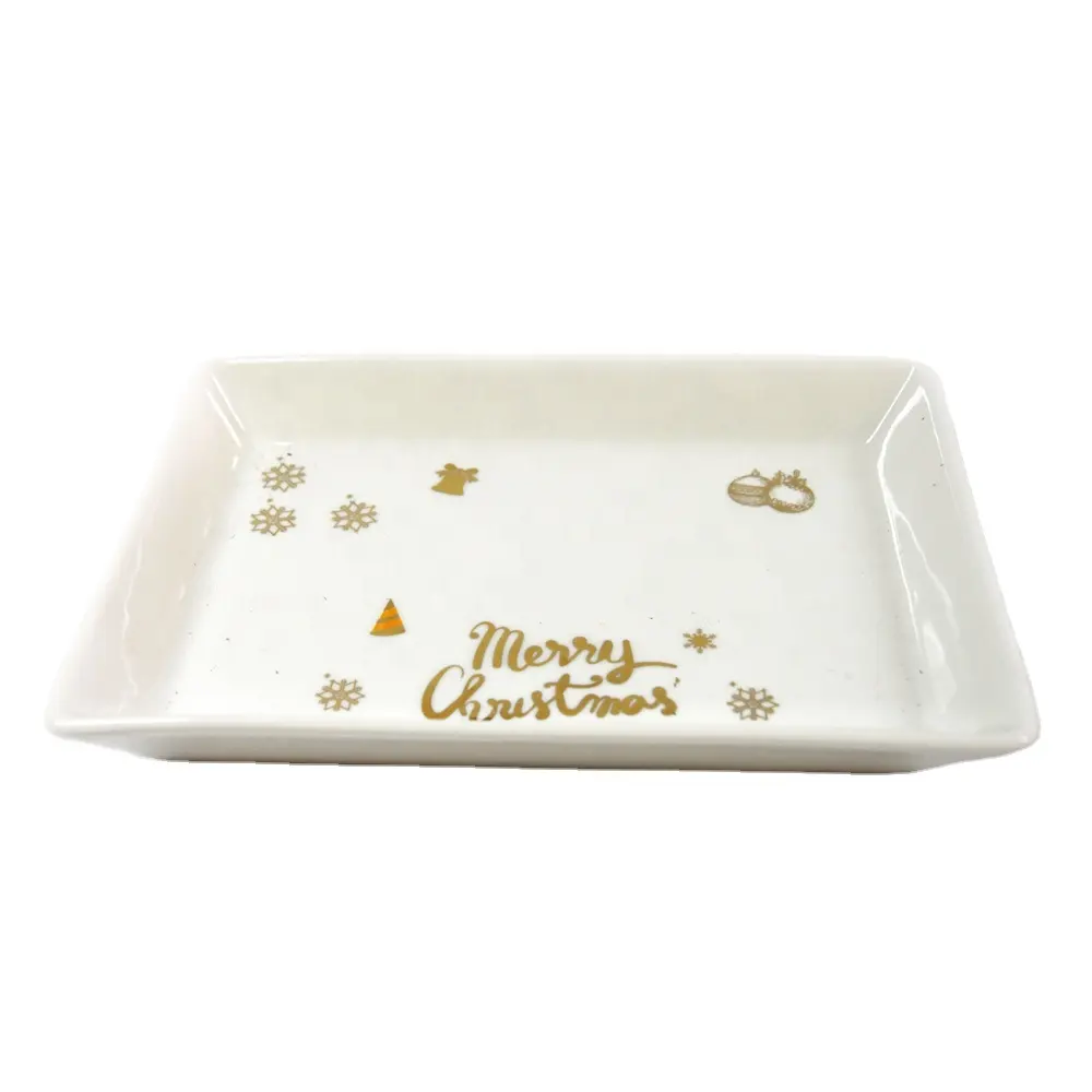 Рождественская керамическая тарелка