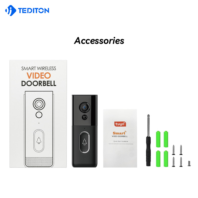 Manufacturer Smart Tuya Wifi Digital Security Camera Wireless Intercom ring video Doorbell