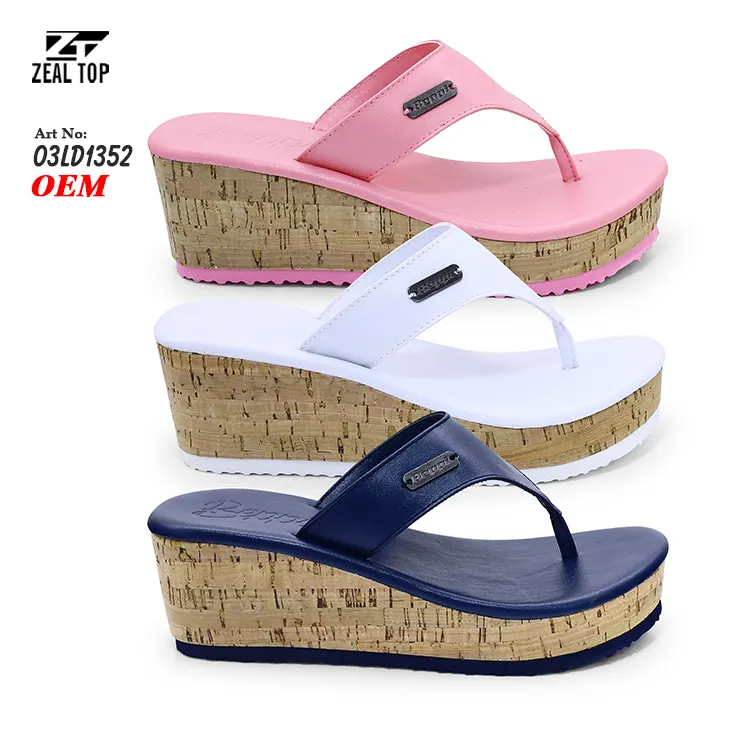 Hot-Selling Sommer Damen High Heel dickbesohlte Flip-Flops Freizeit exklusives Design Großhandel benutzer definierte sexy Keil Frauen Flip Flops