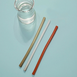 彩色可开启易清洁食品级硅胶吸管可重复使用定制硅胶吸管 - Product Image 3