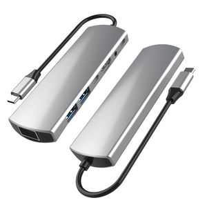 VCOM 7 in 1 adattatore Hub USB multiporta Splitter dati tipo C a HDMI USB un RJ45 Audio Dock di espansione per Computer - Product Image 2