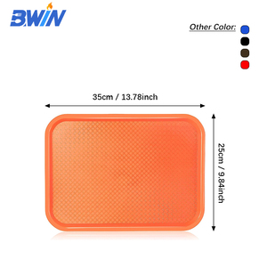 快餐店服务托盘用矩形塑料PP托盘 - Product Image 2