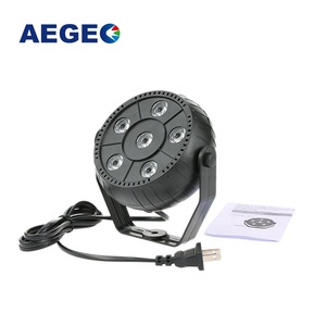 6x1w RGB 3 in 1 DMX Party Par Light 6W RGB Plastic <strong>Led</strong> Par Light Round <strong>Led</strong> Par Stage Light - Product Image 1