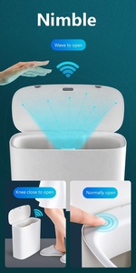 Meare 11L cubos de basura inteligentes de plástico cubo de basura con sensor contenedores de basura precios cubo de basura