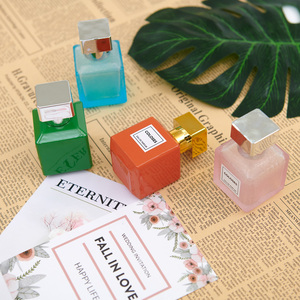ファインアトマイザークリスタル香水ボトル: 50ml入り正方形のガラスボトルファンシーふた付き70ml - Product Image 6