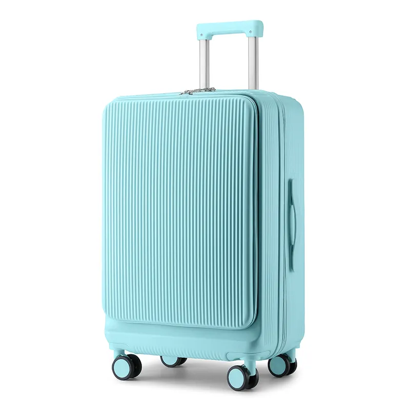 حقيبة سفر ترولي مزودة بمنفذ شحن USB طقم حقائب سفر حقيبة سفر لحمل الأمتعة مزودة بعجلات