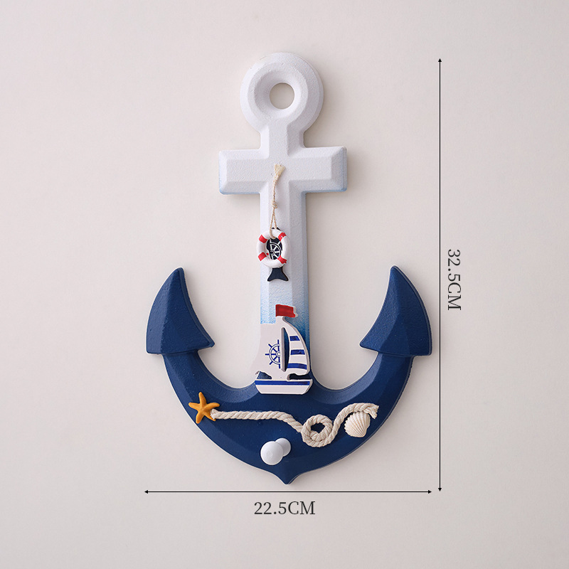 32cm washed anchor with hook