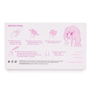 Luxurious Pink <strong>Rectangle</strong> Magnetic False Press on Nail Packaging <strong>Box</strong> With UV Coating Matt Lamination Embossing <strong>Window</strong> <strong>Display</strong> - Product Image 6