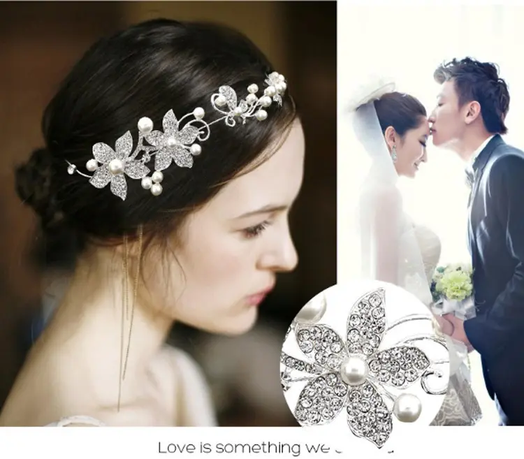 00079-1-2-2 Bridal Wedding Dress Korean bridal soft chain Wedding Hair Accessories