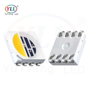 Yuliang ชิป LED 4-in-1สำหรับแถบไฟ LED, ชิป Epistar ความสว่างสูง0.3W 5050 RGBW CCT 2000-6000K Ra80 SMD - Product Image 2