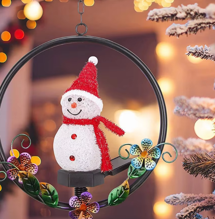 Red snowman iron circle