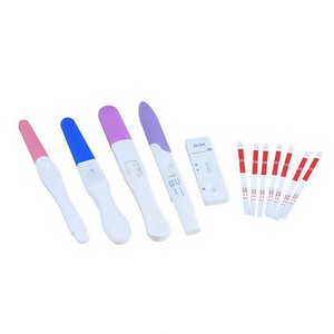 CE bersertifikat <span class=keywords><strong>Mamma</strong></span> sempurna <span class=keywords><strong>HCG</strong></span> diagnostik Strip satu langkah kehamilan cepat Kit uji medis analisa peralatan - Product Image 4